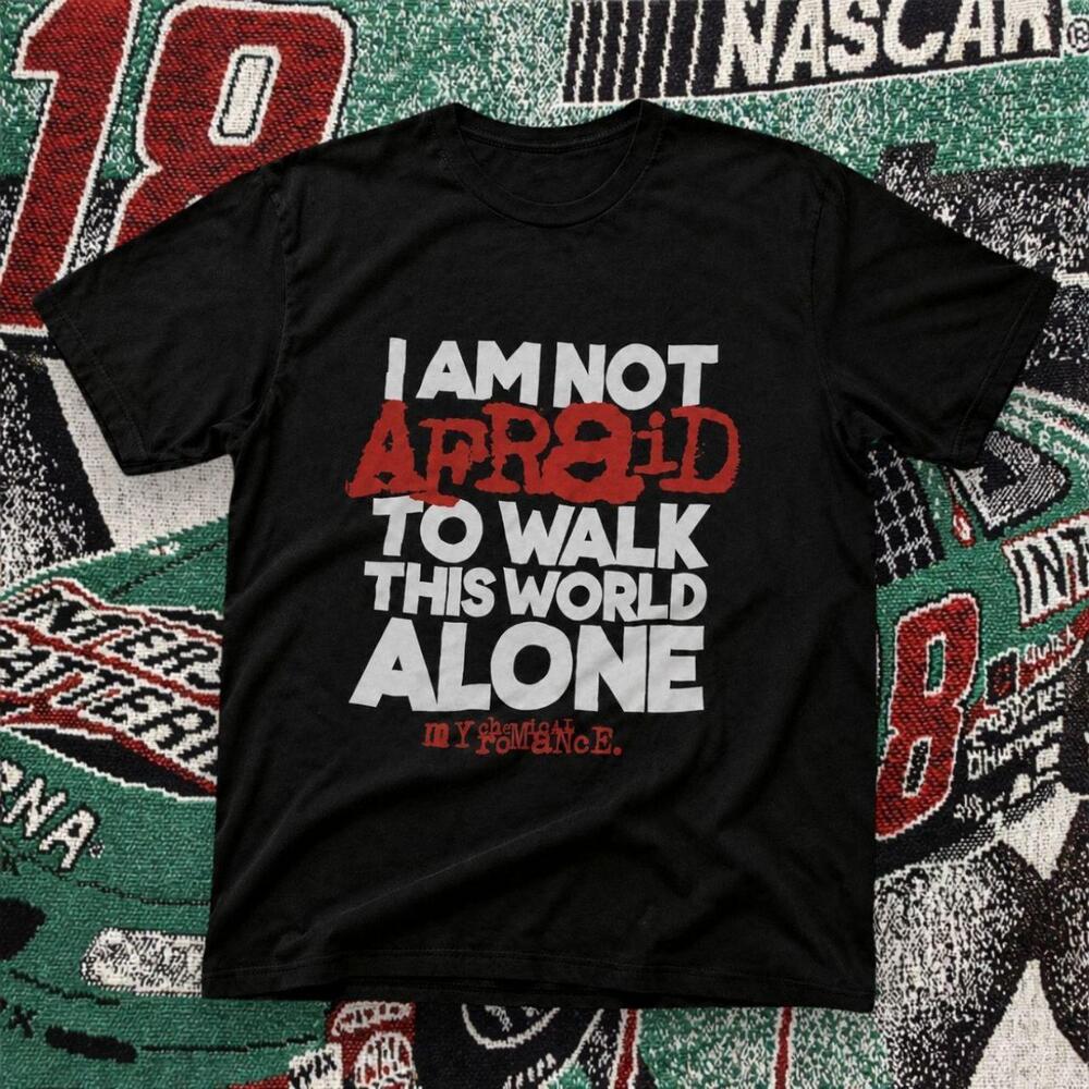 I Am Not Afraid Graphic Tee Black Unisex